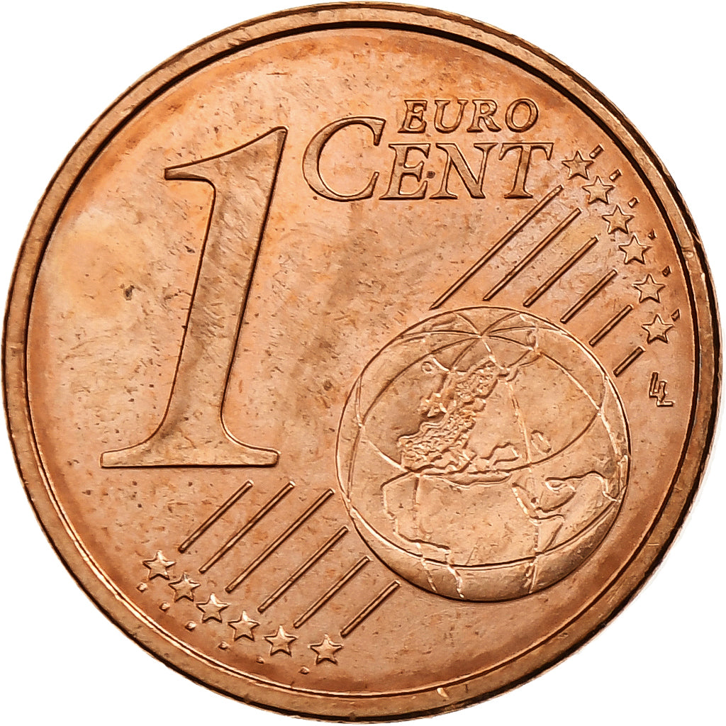 Zone euro, Euro Cent, Error double observe, Acciaio placcato rame, SPL