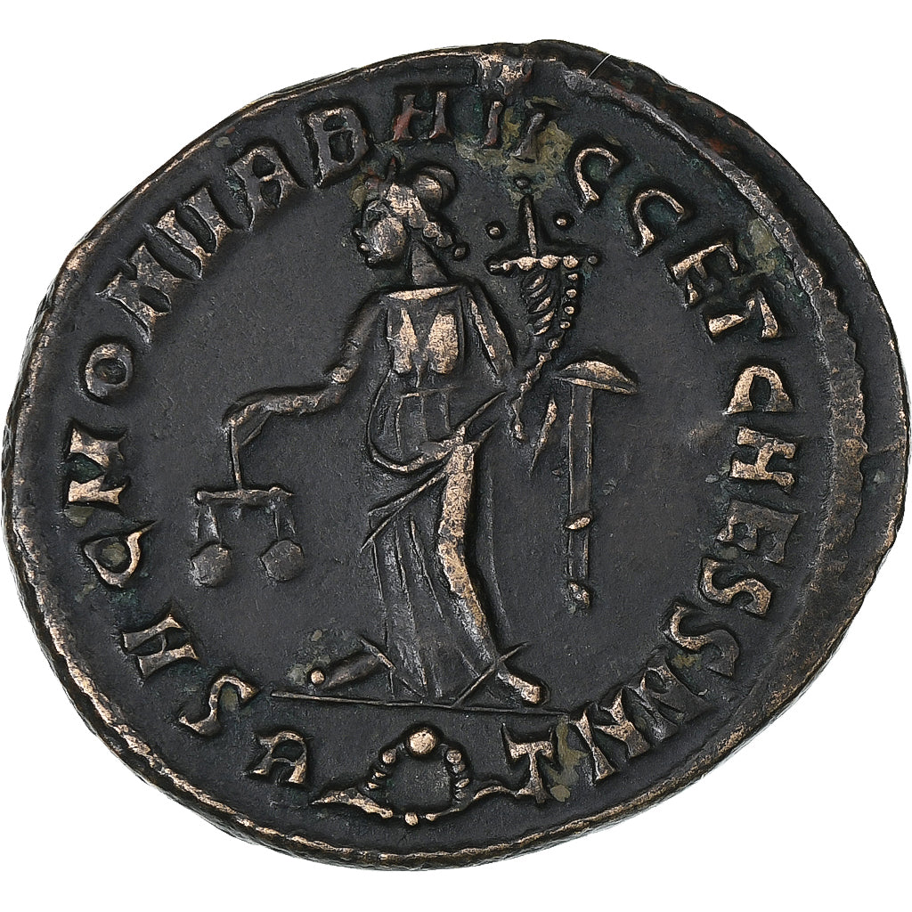 Severus II, Follis, 306, Rome, Bronze, AU(50-53), RIC:133a