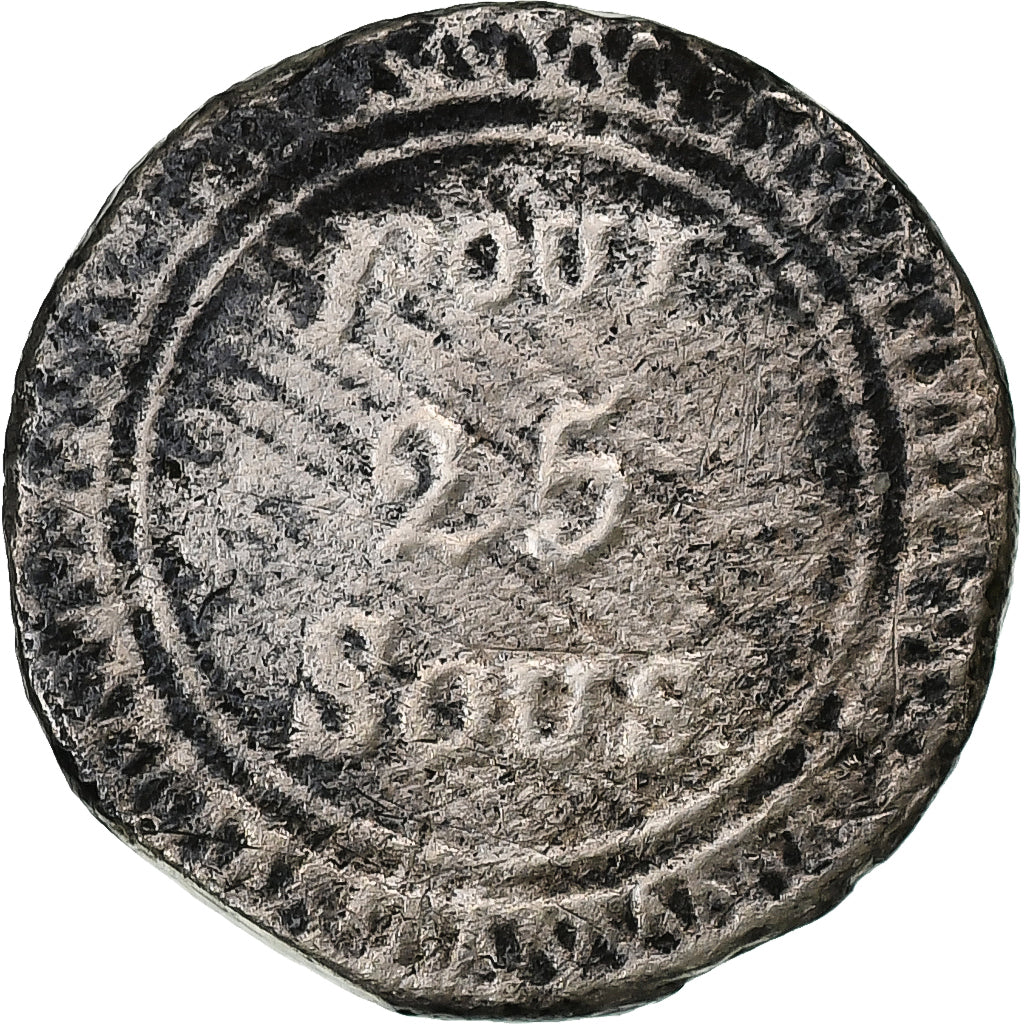 Mauricio, George IV, 25 Sous, 1822, Plata, BC+