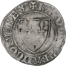 Francia, Charles VI, Blanc Guénar, 1389-1422, Dijon, Biglione, MB+