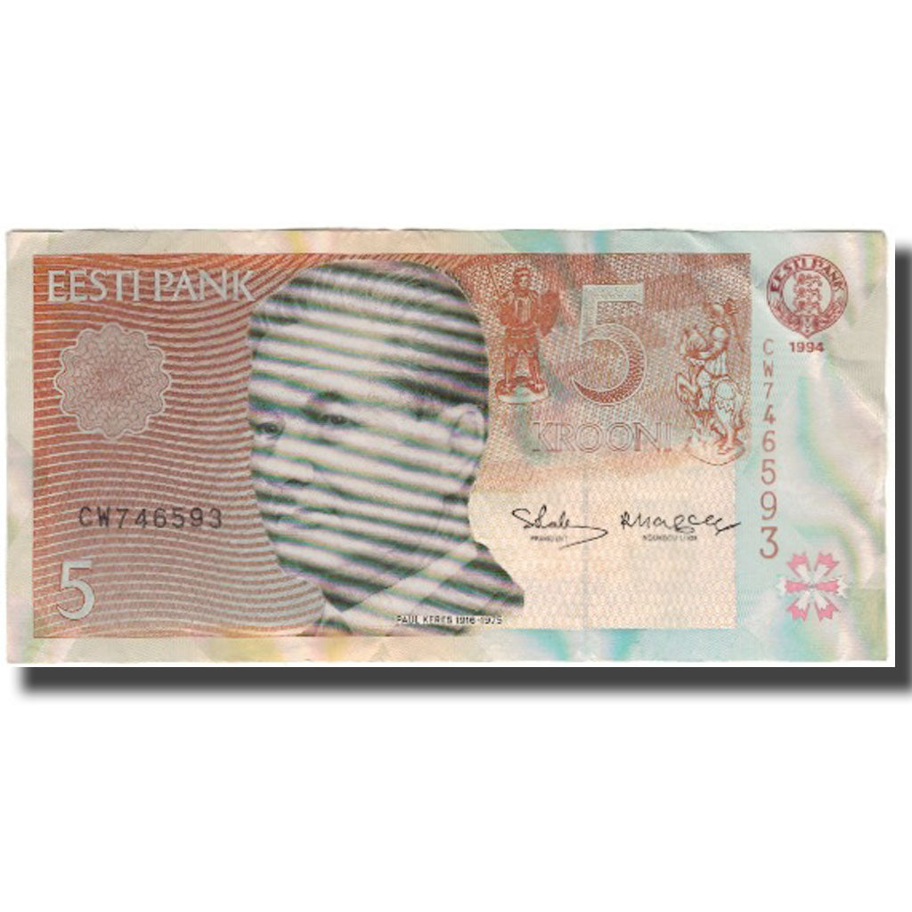 Banknot, Estonia, 5 Krooni, 1994, KM:76a, VF(30-35)