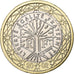 France, Euro, BU, 2002, MDP, Bi-Metallic, MS(63), KM:1288