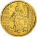 France, 20 Euro Cent, BU, 2002, MDP, Nordic gold, MS(63), KM:1286