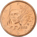 Frankreich, Euro Cent, BU, 2002, MDP, Copper Plated Steel, UNZ, KM:1282