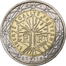 France, 2 Euro, BU, 2014, MDP, Bimétallique, SPL, KM:1289