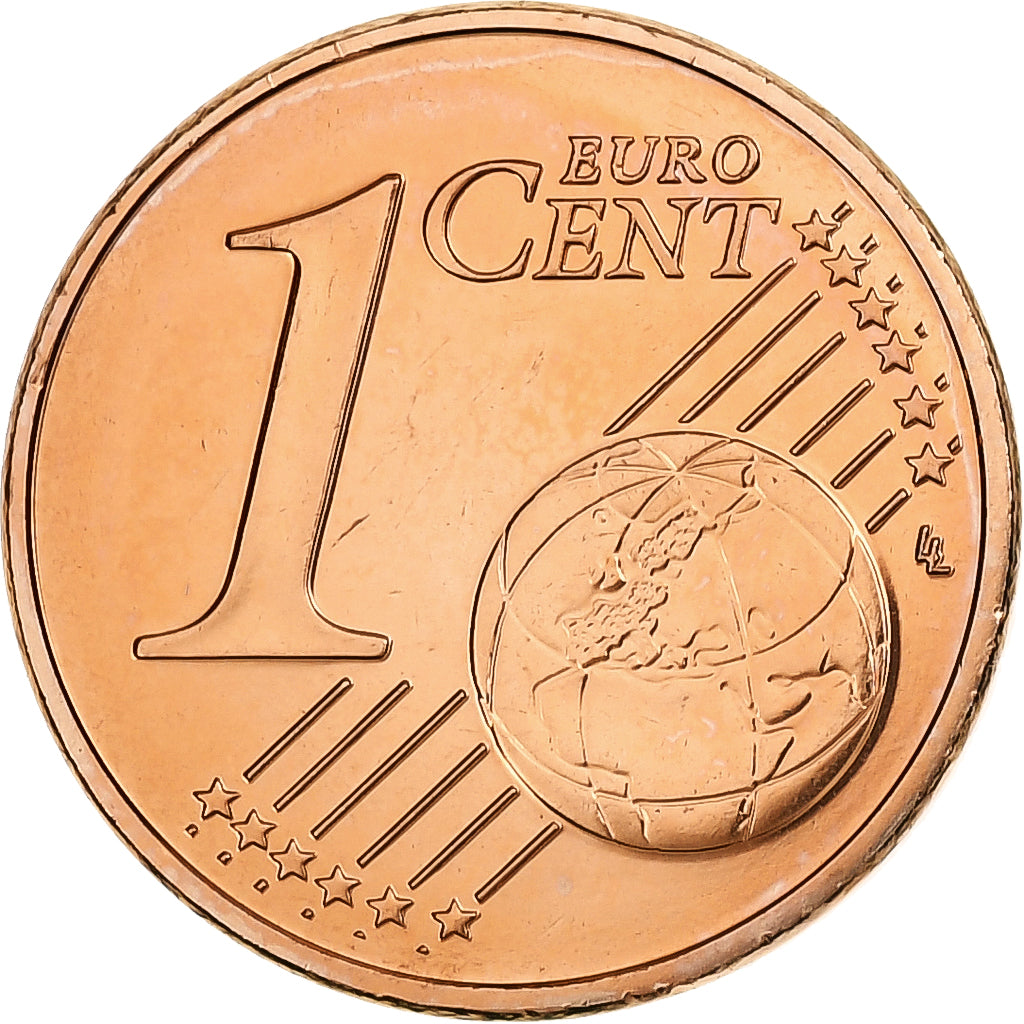França, Euro Cent, BU, 2014, MDP, Aço Cromado a Cobre, MS(63), KM:1282