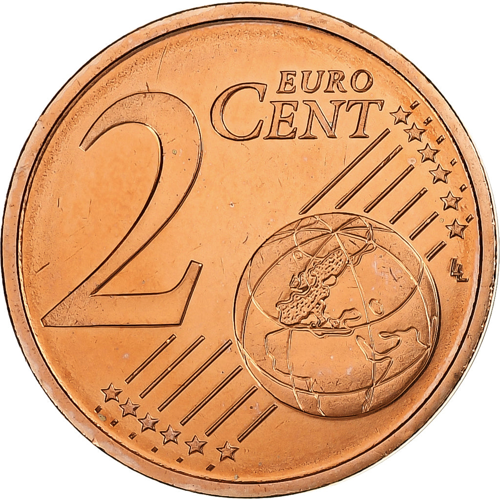 França, 2 Euro Cent, BU, 2014, MDP, Aço Cromado a Cobre, MS(63), KM:1283