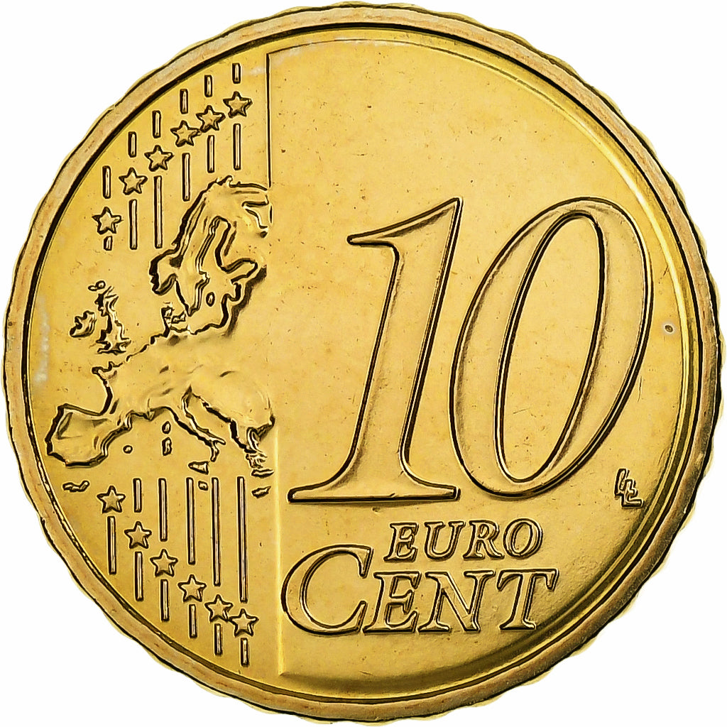 France, 10 Euro Cent, BU, 2014, MDP, Nordic gold, MS(63), KM:1285