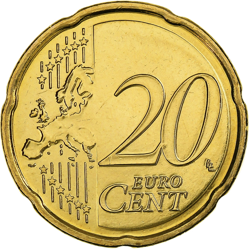 France, 20 Euro Cent, BU, 2014, MDP, Nordic gold, MS(63), KM:1286