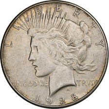 United States, Dollar, Peace, 1928, San Francisco, Silver, EF(40-45), KM:150