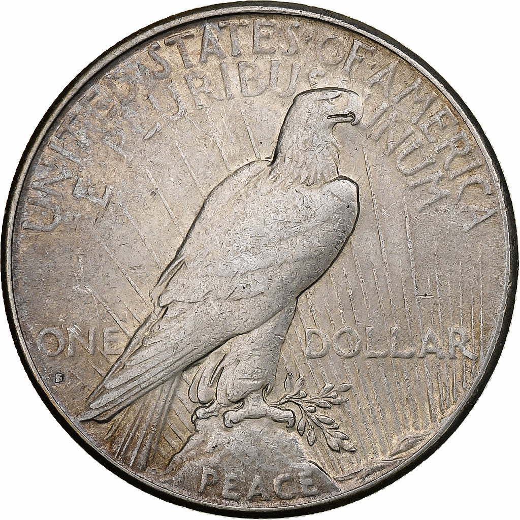 United States, Dollar, Peace, 1928, San Francisco, Silver, EF(40-45), KM:150