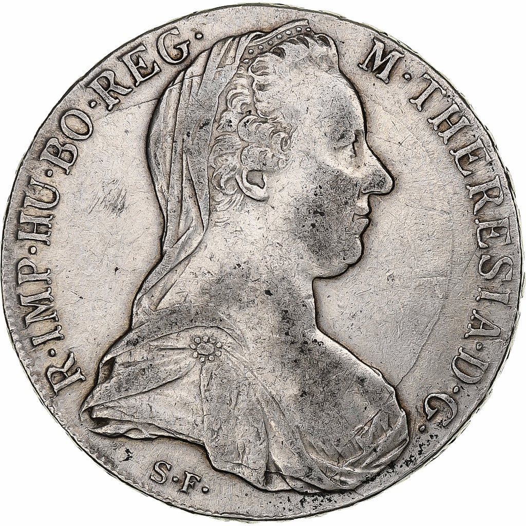 Autriche, Maria Theresa, Thaler, 1780, Vienne, Refrappe, Argent, TTB+