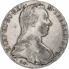 Autriche, Maria Theresa, Thaler, 1780, Vienne, Refrappe, Argent, TTB+