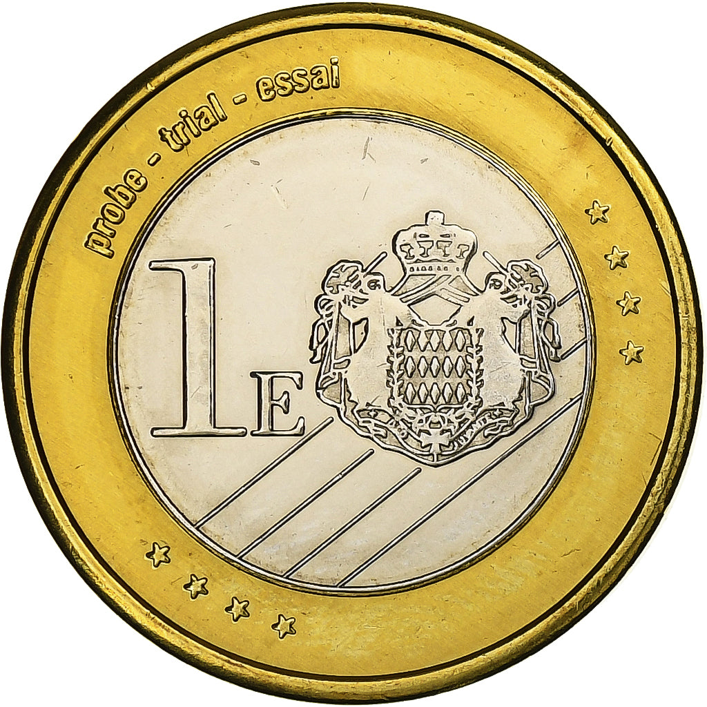 Monaco, ficha, Albert II, 1 E, Essai-Trial, 2006, Bi-metallico, SPL-