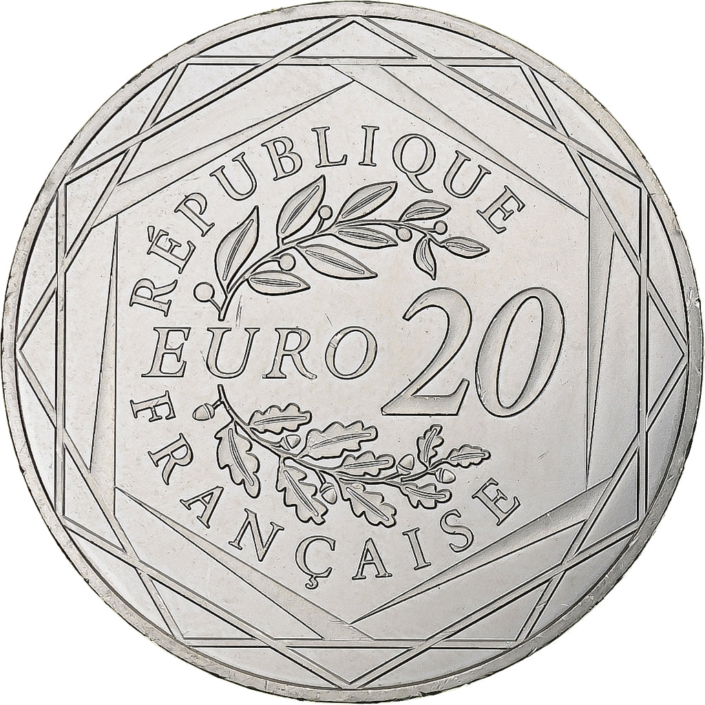Francia, 20 Euro, Marianne, Liberté, 2017, MDP, Argento, SPL