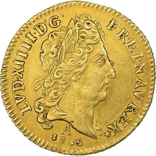 France, Louis XIV, 1/2 Louis d'or au Soleil, 1710, Paris, Or, TTB+, Gadoury:243