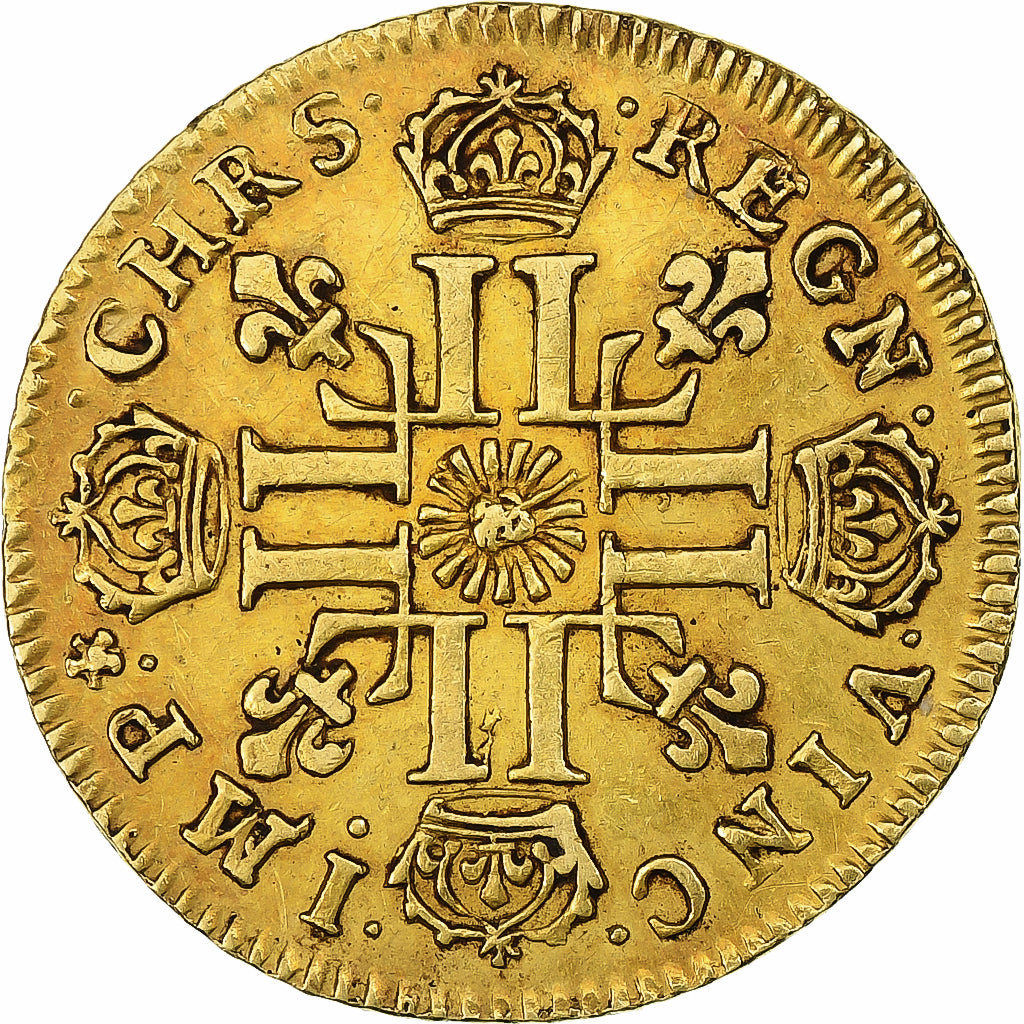 France, Louis XIV, 1/2 Louis d'or au Soleil, 1710, Paris, Or, TTB+, Gadoury:243