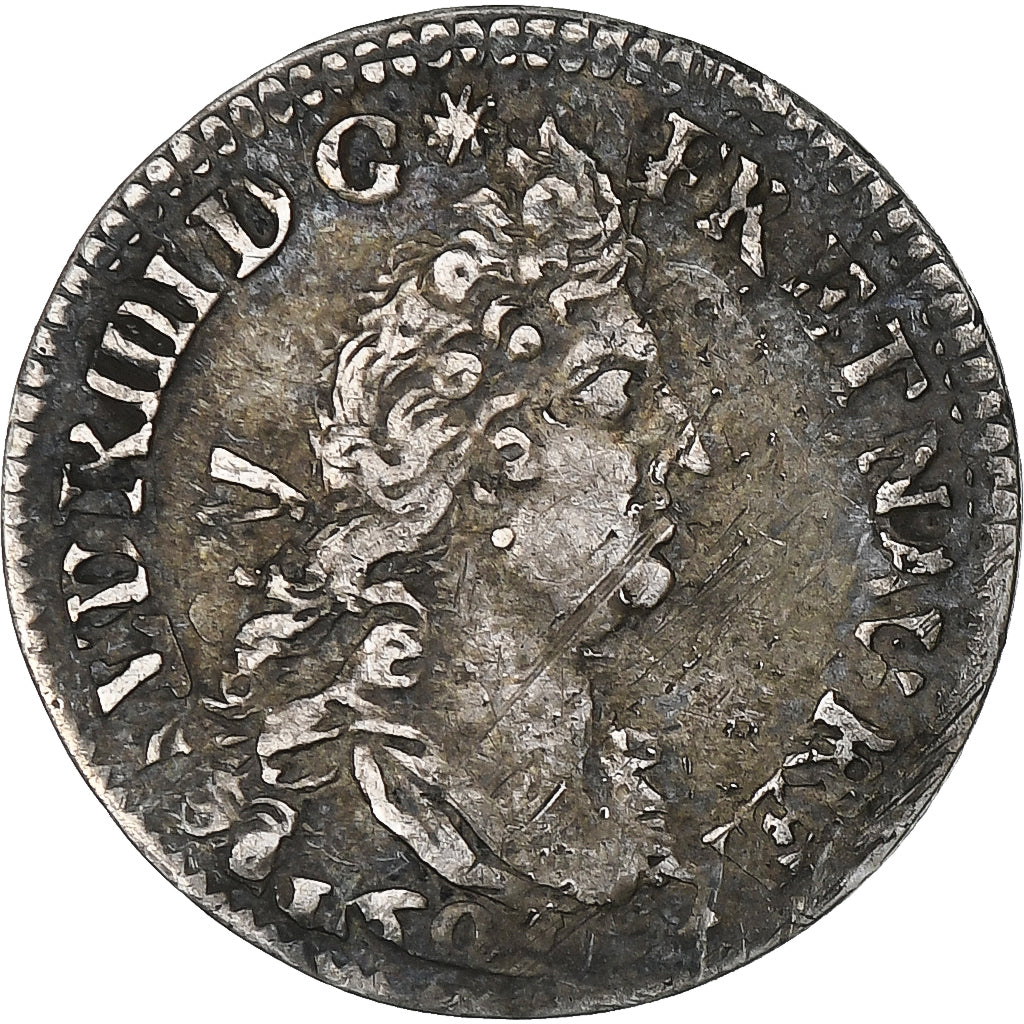 Frankreich, Louis XIV, 4 Sols aux 2 L, 169[-], Paris, Silber, SS, Gadoury:106