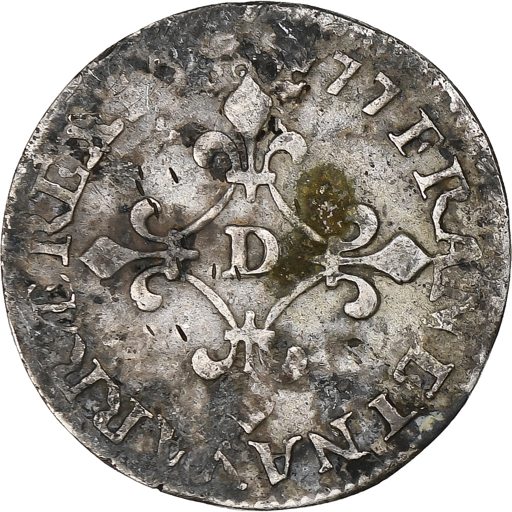 Francia, Louis XIV, 4 Sols des Traitants, 1677, Lyon, Argento, MB+, Gadoury:103