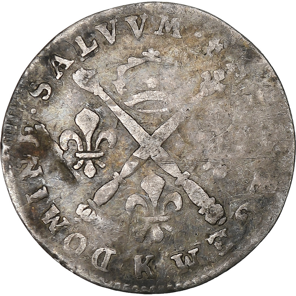 França, Louis XIV, 5 Sols aux insignes, 1702, Bordeaux, Prata, VF(20-25)