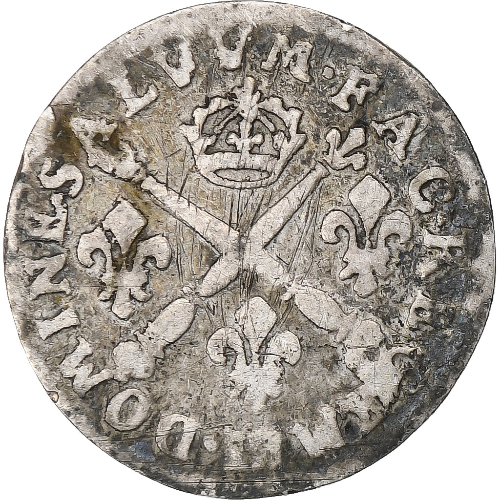 Frankreich, Louis XIV, 5 Sols aux insignes, 1704, Strasbourg, Silber, S