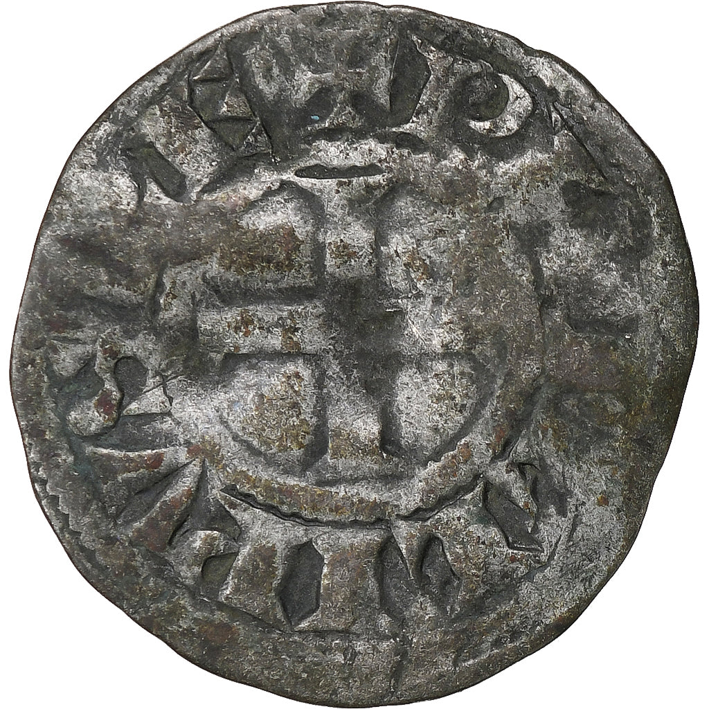 França, Philip II, Denier, 1180-1223, Saint-Martin de Tours, Prata, VF(20-25)