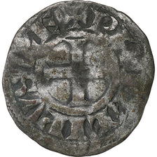 França, Philip II, Denier, 1180-1223, Saint-Martin de Tours, Prata, VF(20-25)