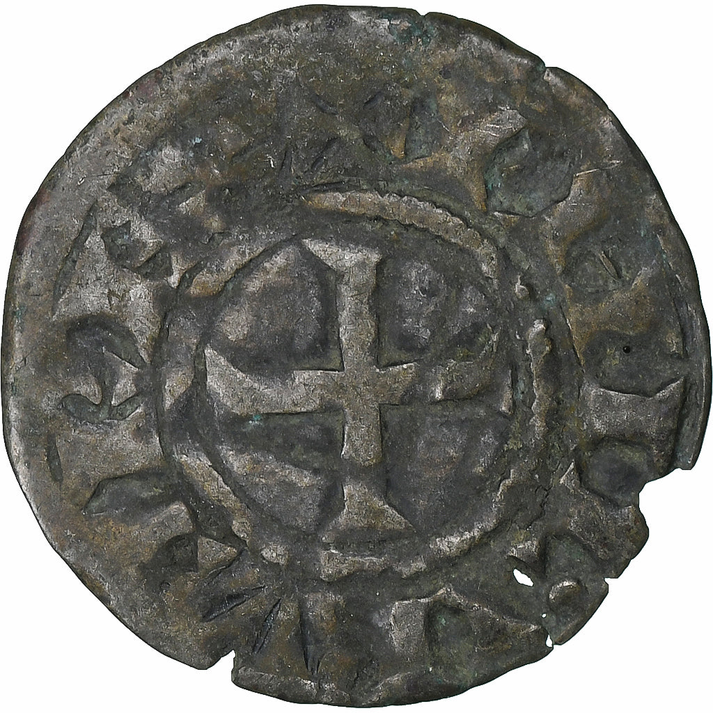 France, Philip II, Denier, 1180-1223, Saint-Martin de Tours, Billon, VF(30-35)
