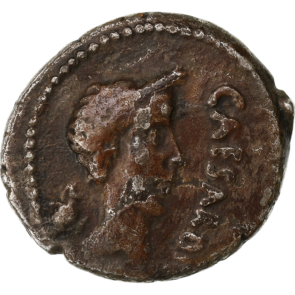 Marc Antony and Julius Caesar, Denarius, 43 BC, Cisalpine Gaul, Fourrée