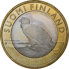 Finland, 5 Euro, White-tailed eagle, 2014, Vantaa, Bi-Metallic, MS(63), KM:209