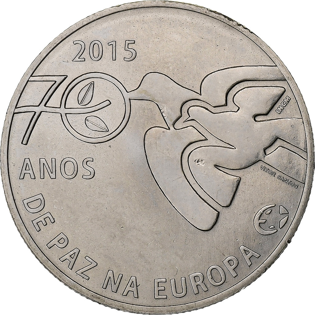 Portugal, 2,5 Euro, Peace in Europe, 2015, Lisbon, Copper-nickel, MS(60-62)