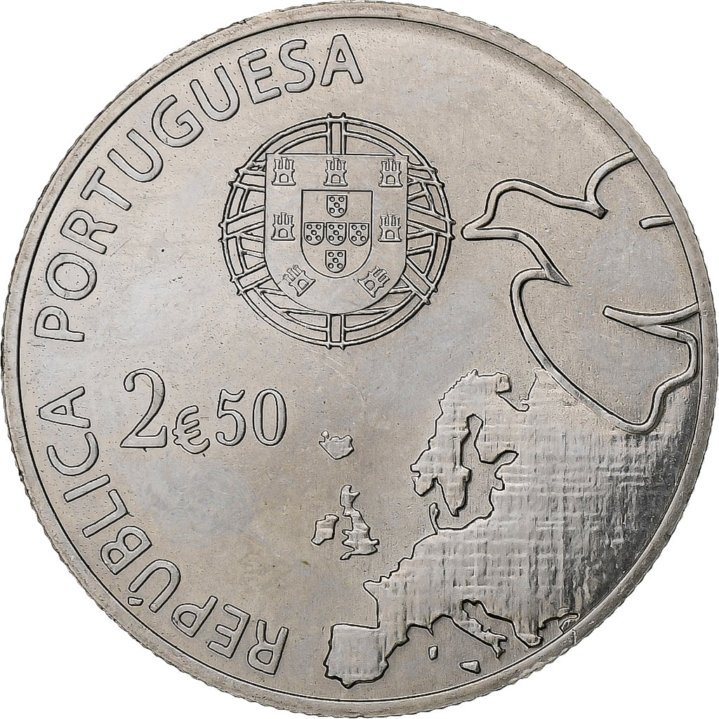Portugal, 2,5 Euro, Peace in Europe, 2015, Lisbon, Copper-nickel, MS(60-62)
