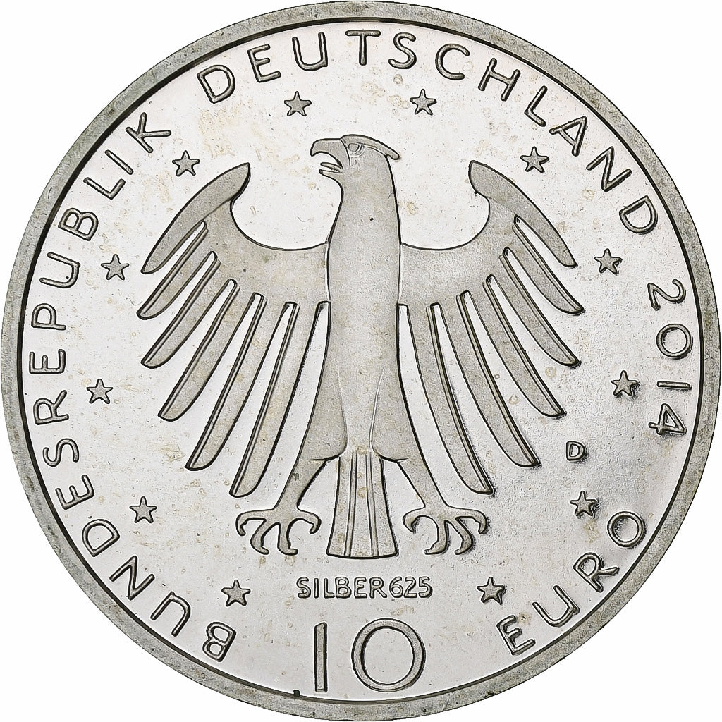 Allemagne, 10 Euro, Richard Strauss, BE, 2014, Berlin, Argent, SUP+, KM:330a