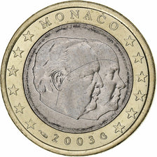 Monaco, Rainier III & Albert, Euro, 2003, Bi-Metallic, AU(55-58)