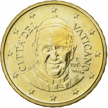 Vatican, Francis, 10 Euro Cent, 2015, Rome, Nordic gold, MS(63), KM:458
