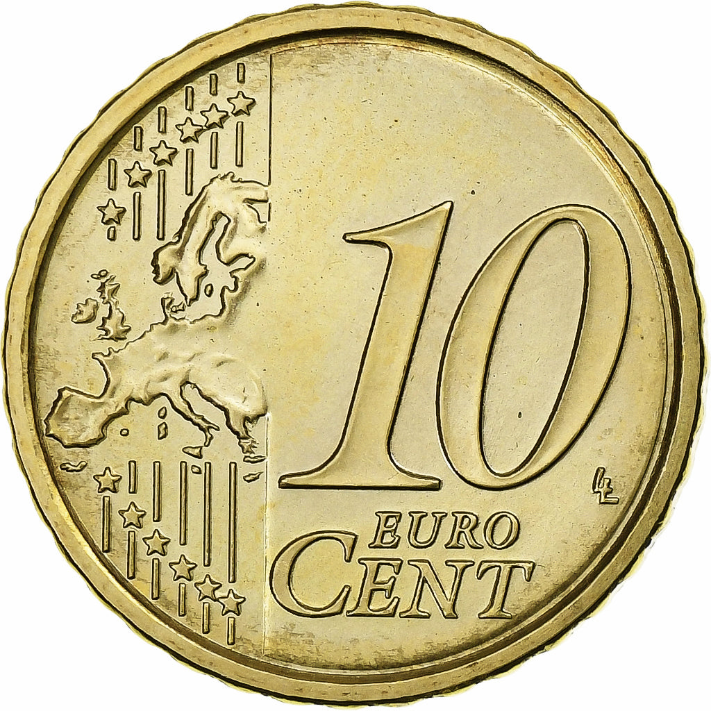 Vatican, Francis, 10 Euro Cent, 2015, Rome, Nordic gold, MS(63), KM:458