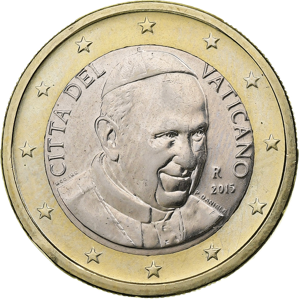 Vatican, Francis, Euro, 2015, Rome, Bi-Metallic, MS(63), KM:461