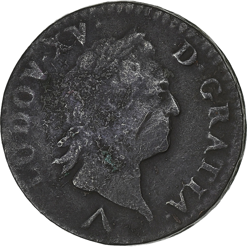 Frankrijk, Louis XV, Sol à la vieille tête, 1772, Lille, Koper, FR+