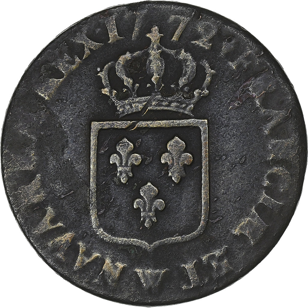 Frankrijk, Louis XV, Sol à la vieille tête, 1772, Lille, Koper, FR+