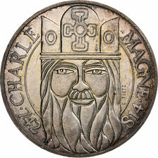 Francia, 100 Francs, Charlemagne, 1990, Paris, Plata, EBC, Gadoury:905