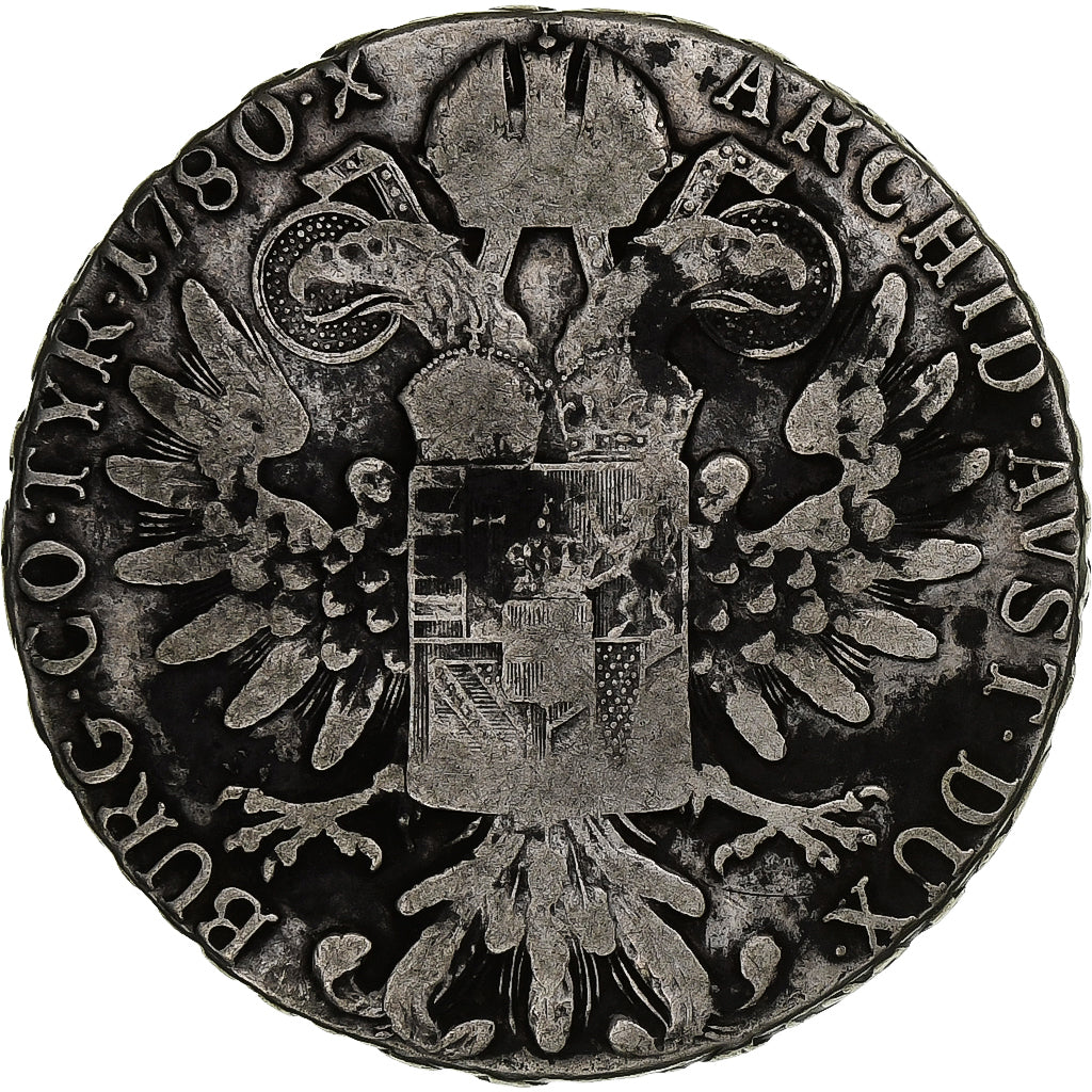 Austria, Maria Theresa, Thaler, 1780, Vienna, Restrike, Plata, MBC