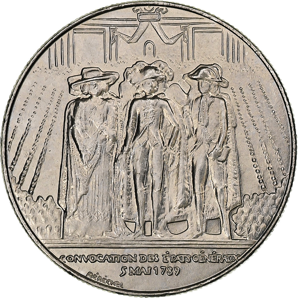 Francia, 1 Franc, États généraux, 1989, MDP, ESSAI, Nichel, SPL