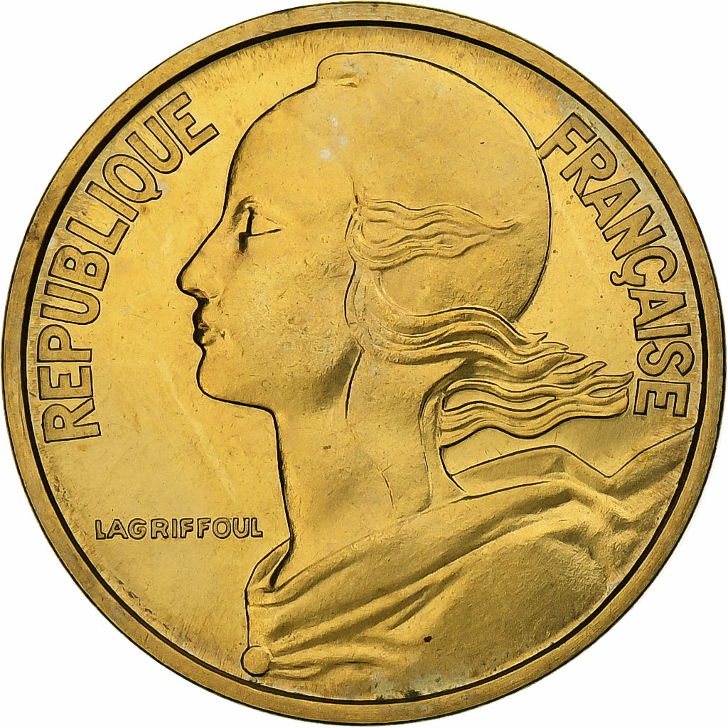 Francja, 20 Centimes, Marianne, 1962, MDP, PRÓBA, Miedzionikiel Aluminium