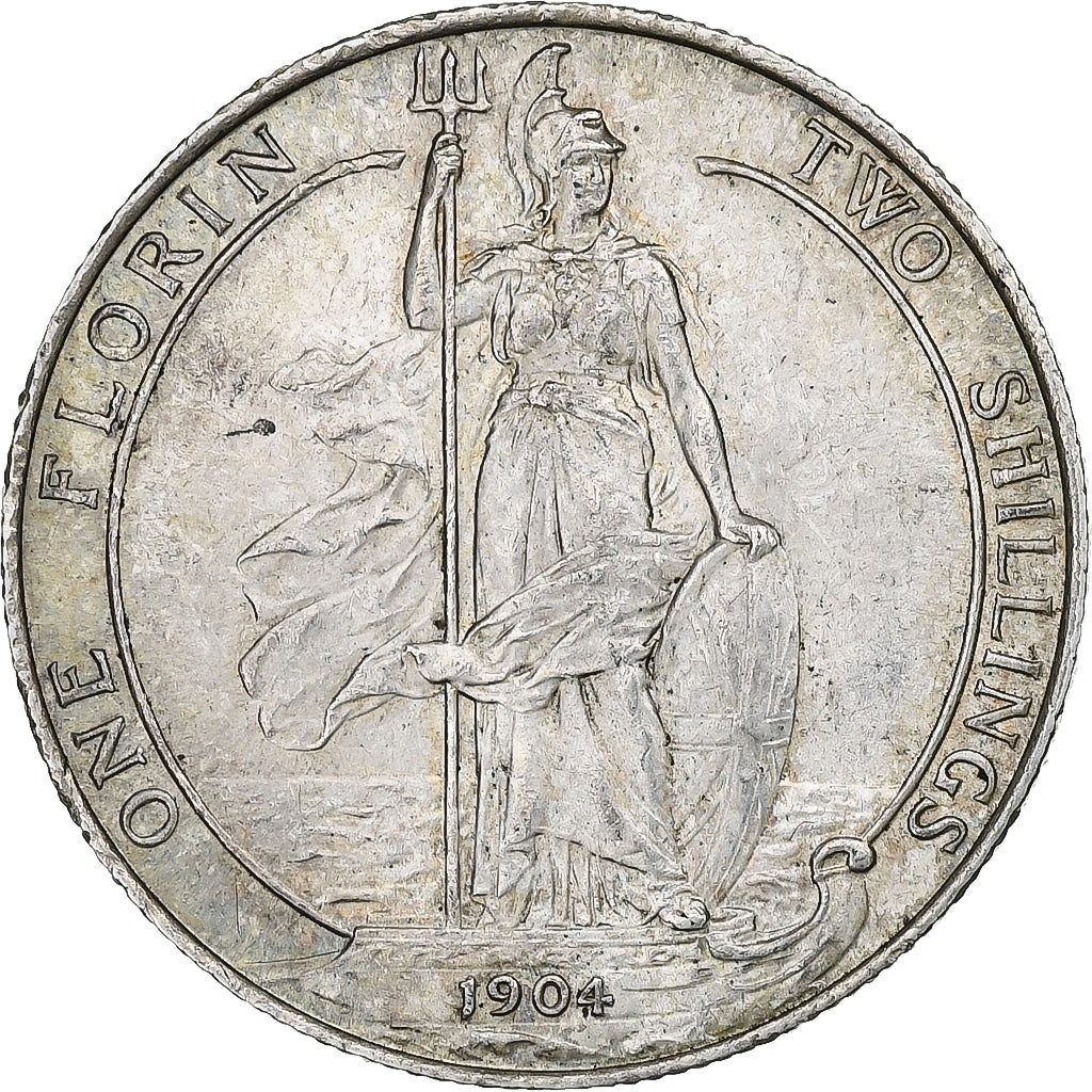 Great Britain, Edward VII, Florin, Two Shillings, 1904, London, Silver