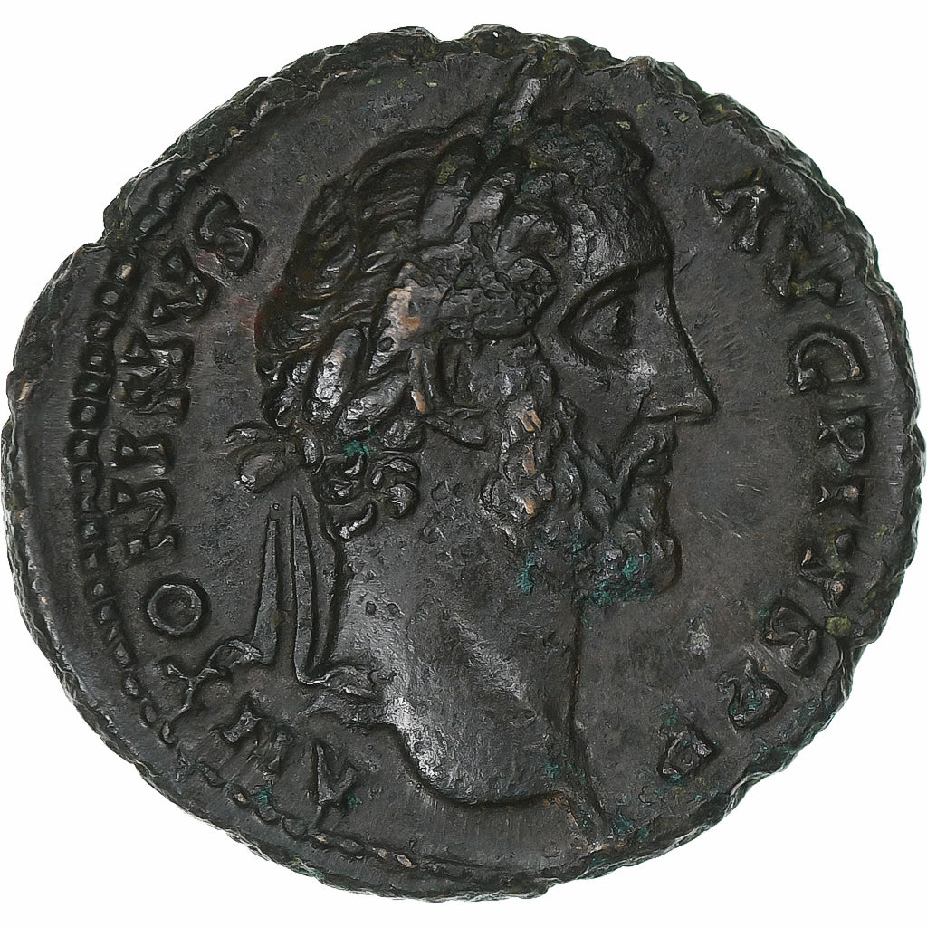 Antoninus Pius, As, 140-144, Rome, Bronze, AU(55-58), RIC:699A