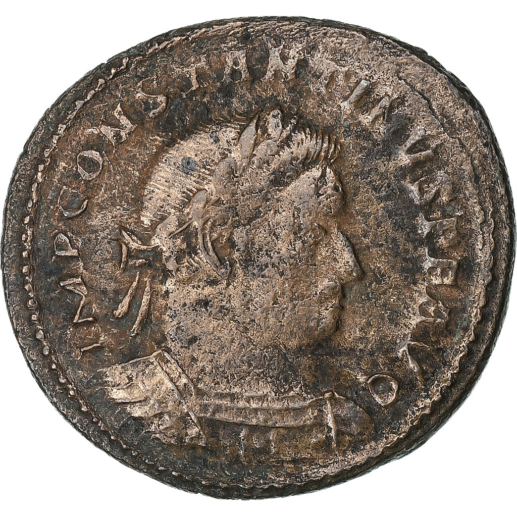 Constantine I, Follis, 307-308, Trier, Bronze, EF(40-45), RIC:785