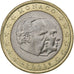 Monaco, Rainier III, Euro, 2001, MDP, Bi-Metallic, MS(60-62)