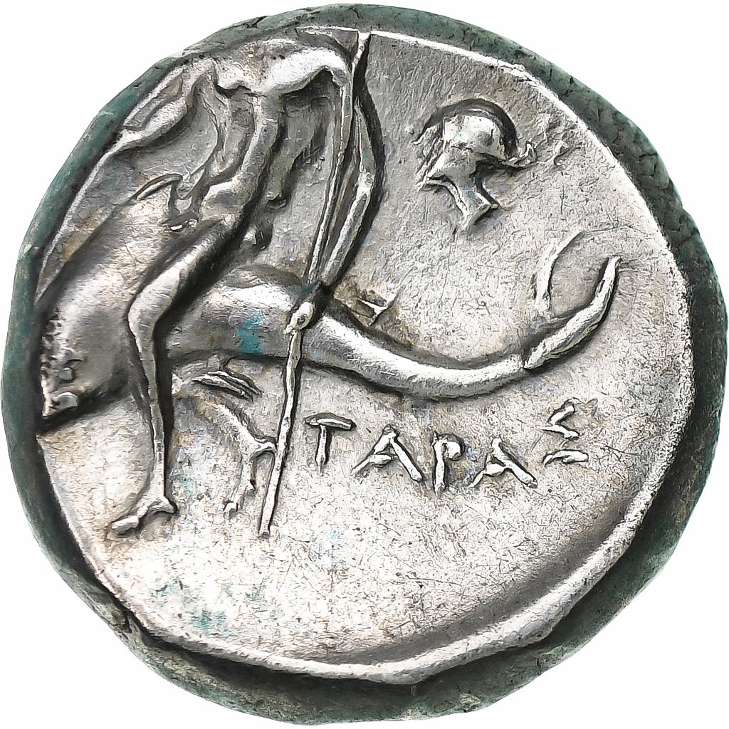 Calábria, Nomos, ca. 275-235 BC, Tarentum, Prata, AU(55-58), HN Italy:1033