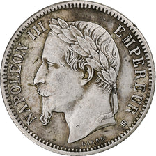 France, Napoléon III, 1 Franc, 1868, Strasbourg, Double BB, Argent, TTB+