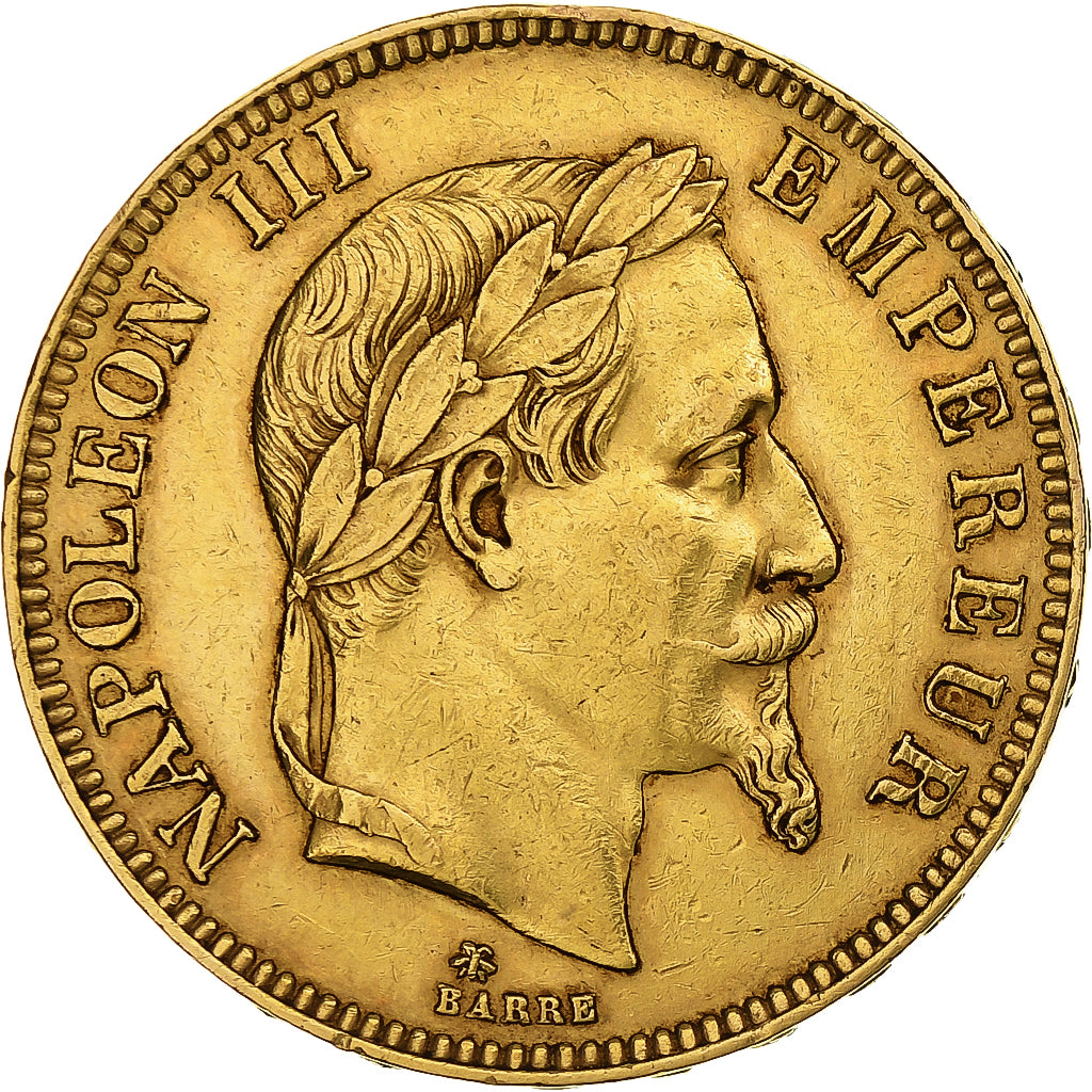 Frankreich, Napoleon III, 100 Francs, 1869, Paris, Gold, VZ, Gadoury:1136